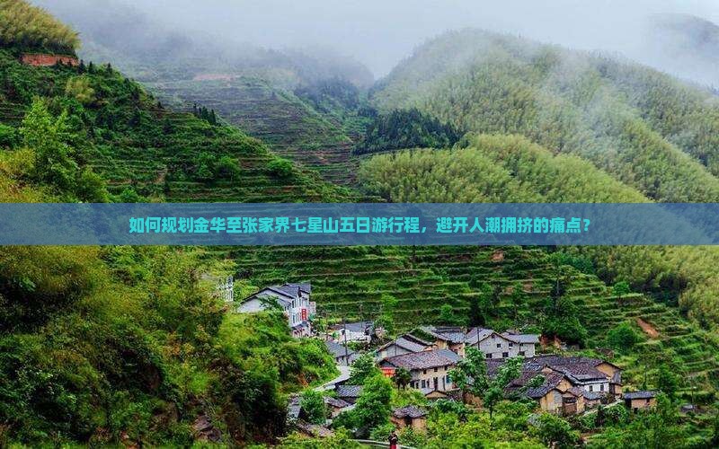 如何规划金华至张家界七星山五日游行程，避开人潮拥挤的痛点？