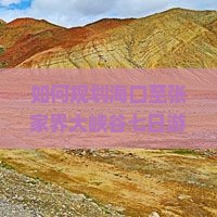 如何规划海口至张家界大峡谷七日游行程，解决旅游痛点和掌握最新热词攻略？