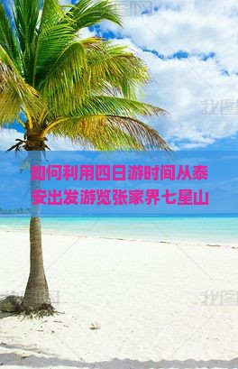 如何利用四日游时间从泰安出发游览张家界七星山，同时解决旅行痛点和掌握热词新词？
