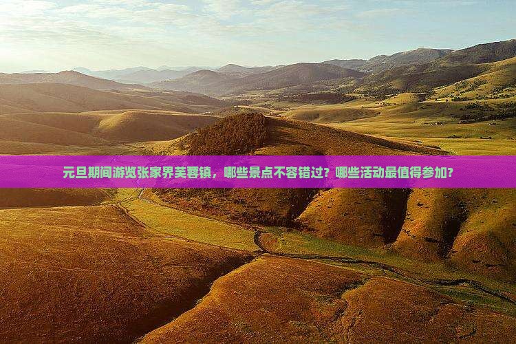 元旦期间游览张家界芙蓉镇，哪些景点不容错过？哪些活动最值得参加？