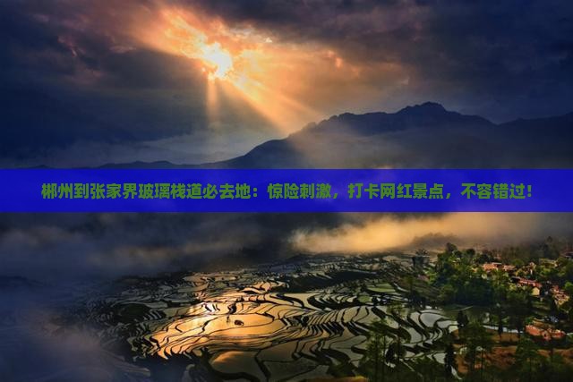 郴州到张家界玻璃栈道必去地