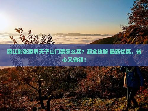 丽江到张家界天子山门票