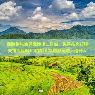 醴陵到张家界武陵源二日游