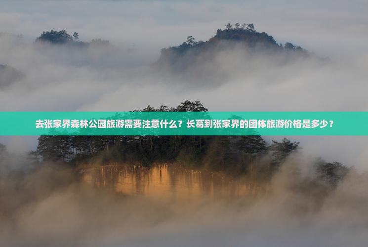 去张家界森林公园旅游需要注意什么？长葛到张家界的团体旅游价格是多少？