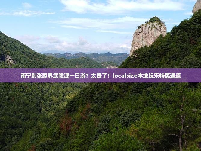 南宁到张家界武陵源一日游？太贵了！localsize本地玩乐特惠通道
