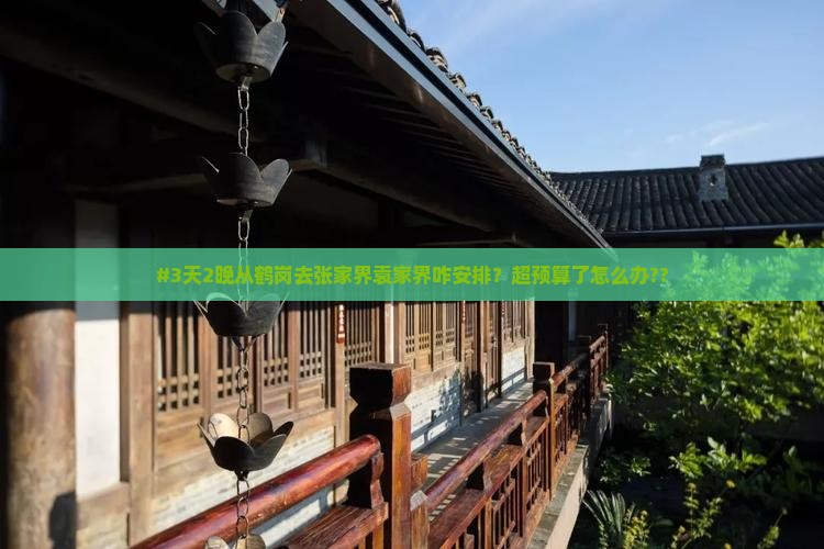 #3天2晚从鹤岗去张家界袁家界咋安排？超预算了怎么办??