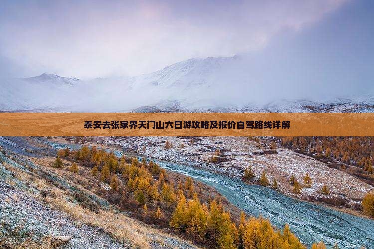 泰安去张家界天门山六日游攻略及报价自驾路线详解