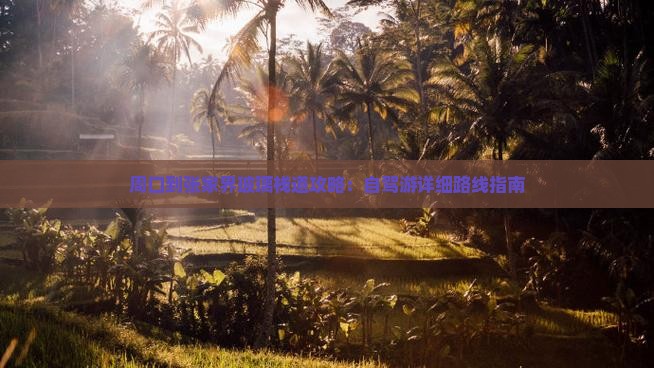周口到张家界玻璃栈道攻略：自驾游详细路线指南