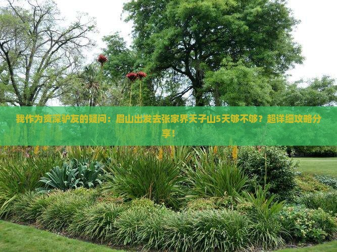 我作为资深驴友的疑问：眉山出发去张家界天子山5天够不够？超详细攻略分享！