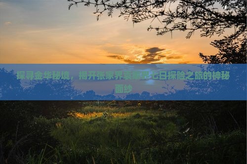 探寻金华秘境，揭开张家界袁家界七日探险之旅的神秘面纱