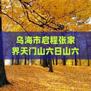 乌海市启程张家界天门山六日山六深度游