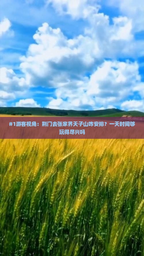 #1游客视角：荆门去张家界天子山咋安排？一天时间够玩得尽兴吗