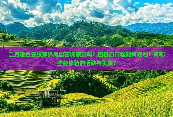 二月适合去张家界凤凰古城旅游吗？四日游行程如何规划？有哪些必体验的活动与美食？