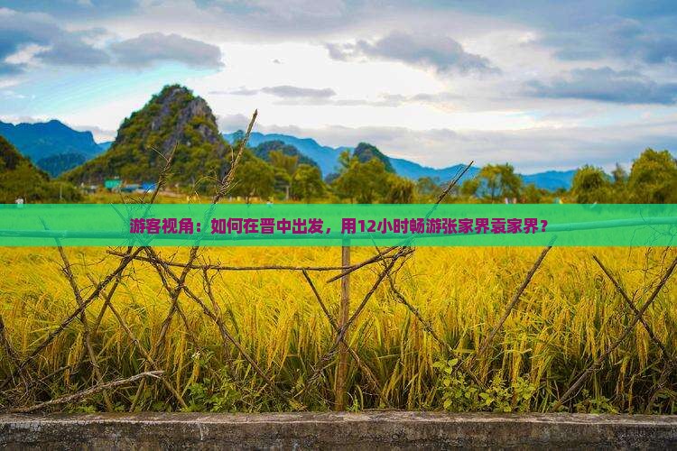 游客视角：如何在晋中出发，用12小时畅游张家界袁家界？