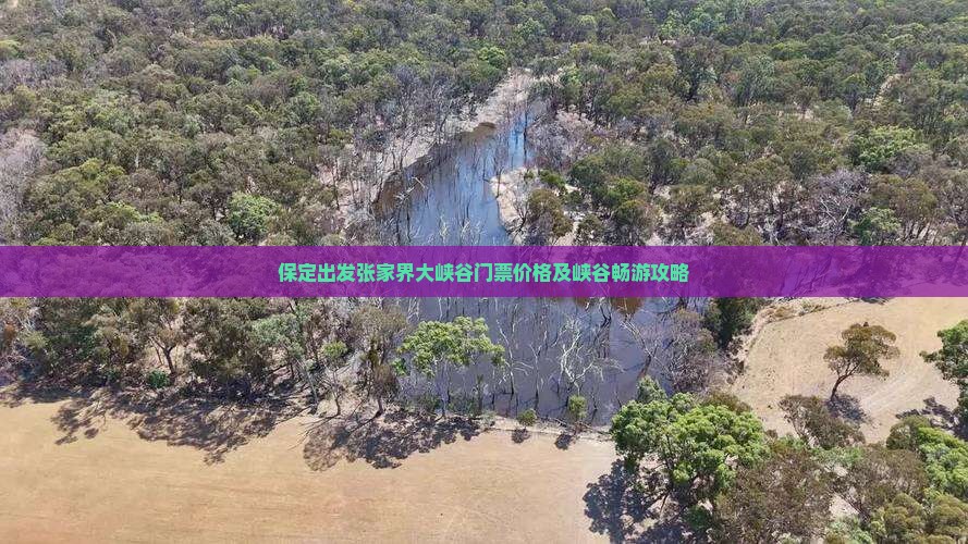保定出发张家界大峡谷门票价格及峡谷畅游攻略