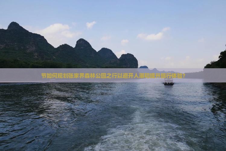 节如何规划张家界森林公园之行以避开人潮和提升旅行体验？