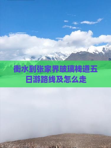 衡水到张家界玻璃栈道五日游