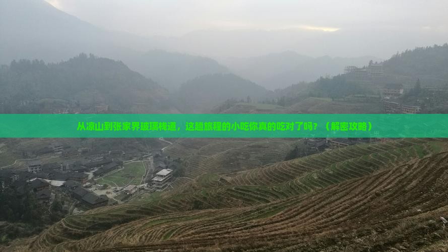 凉山去张家界玻璃栈道旅游小吃