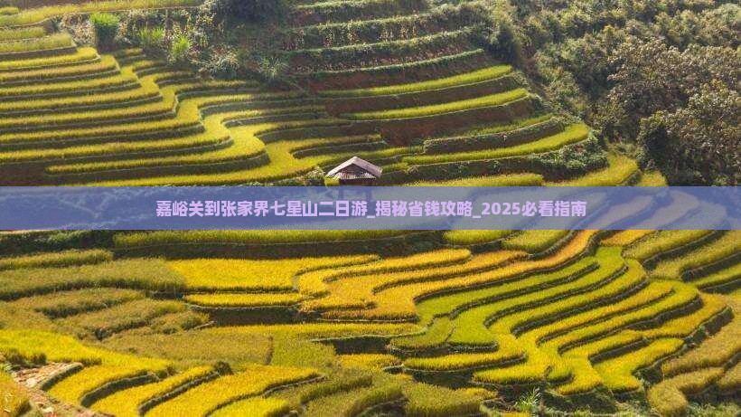 嘉峪关到张家界七星山二日游