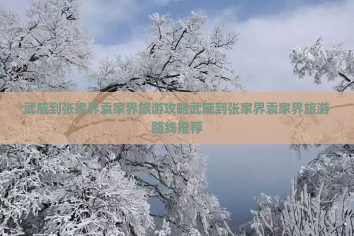 武威到张家界袁家界旅游