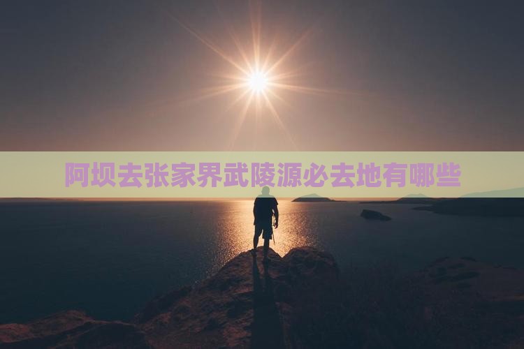 阿坝去张家界武陵源必去地