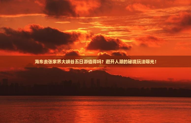 海东去张家界大峡谷五日游