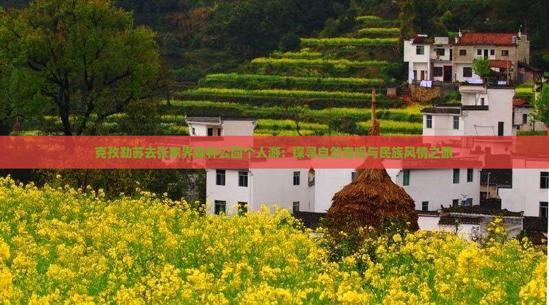 克孜勒苏去张家界森林公园个人游：探寻自然奇观与民族风情之旅