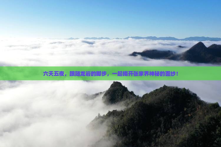 六天五夜，跟随龙岩的脚步，一起揭开张家界神秘的面纱！