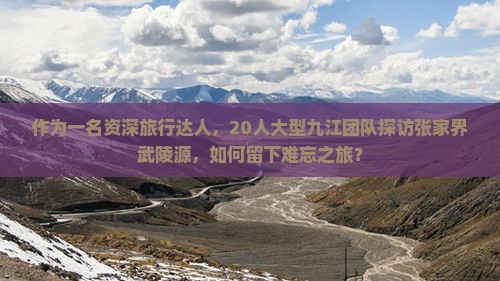 作为一名资深旅行达人，20人大型九江团队探访张家界武陵源，如何留下难忘之旅？