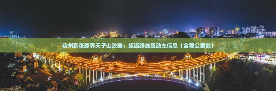 钦州到张家界天子山攻略：旅游路线及动车信息（全程公里数）