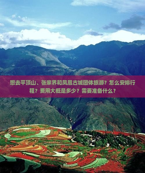 想去平顶山、张家界和凤凰古城团体旅游？怎么安排行程？费用大概是多少？需要准备什么？