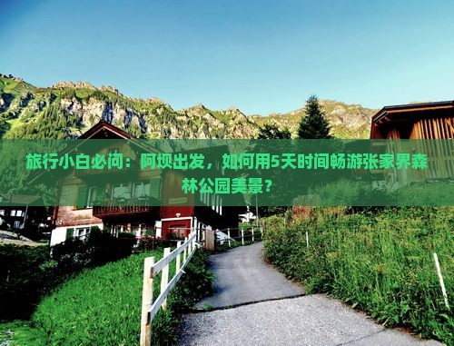 旅行小白必问：阿坝出发，如何用5天时间畅游张家界森林公园美景？