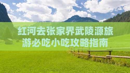 红河去张家界武陵源旅游必吃小吃攻略指南