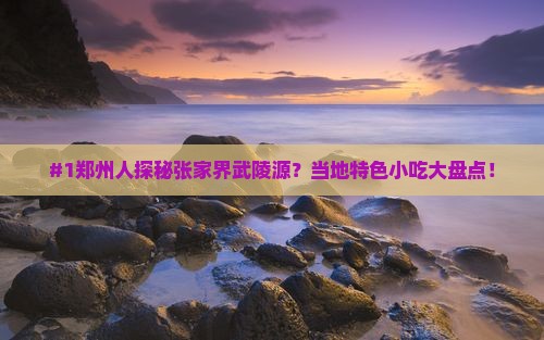 #1郑州人探秘张家界武陵源？当地特色小吃大盘点！