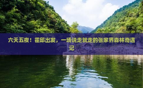 六天五夜！霍邱出发，一场说走就走的张家界森林奇遇记