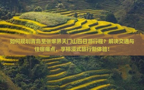 如何规划青岛至张家界天门山四日游行程？解决交通与住宿痛点，享柿浸式旅行新体验！