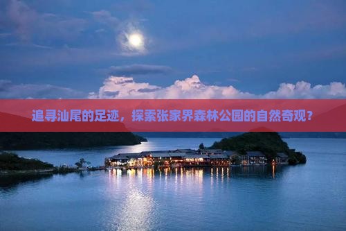 追寻汕尾的足迹，探索张家界森林公园的自然奇观？