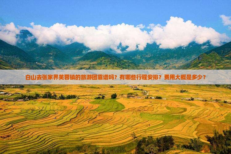白山去张家界芙蓉镇的旅游团靠谱吗？有哪些行程安排？费用大概是多少？