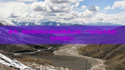 春节，我在张家界大峡谷的奇遇之旅：一日见证大自然的神奇魅力！