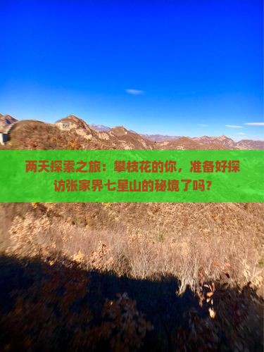 两天探索之旅：攀枝花的你，准备好探访张家界七星山的秘境了吗？