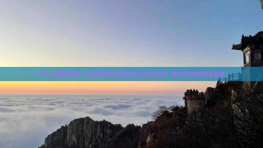 #1个人游玩家提问：辽源去张家界武陵源怎么安排行程？感觉好纠结但又超期待！