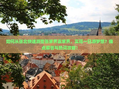 如何从张北快速游览张家界袁家界，实现一日游梦想？痛点解答与热词攻略！