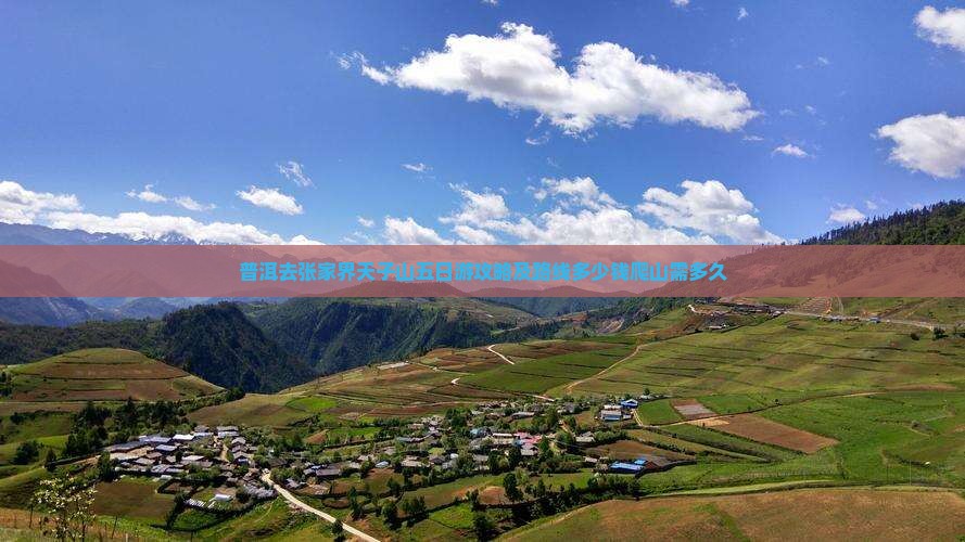普洱去张家界天子山五日游攻略及路线多少钱爬山需多久
