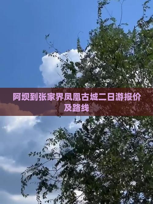 阿坝到张家界凤凰古城二日游报价及路线
