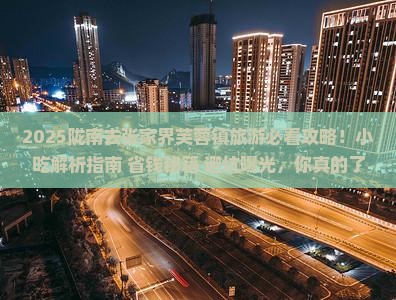 陇南去张家界芙蓉镇旅游小吃