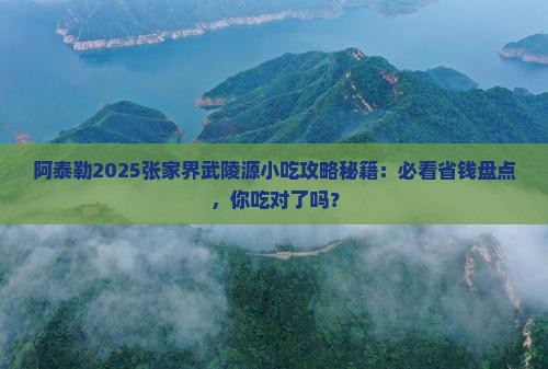 阿泰勒到张家界武陵源旅游小吃