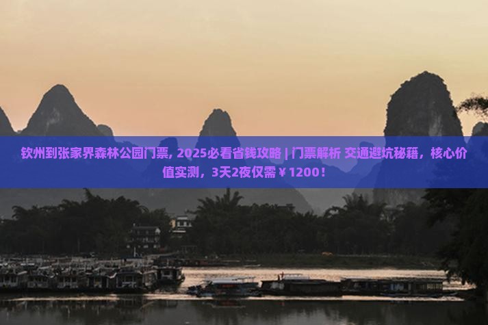 钦州到张家界森林公园门票