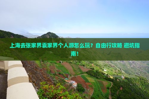 上海去张家界袁家界个人游