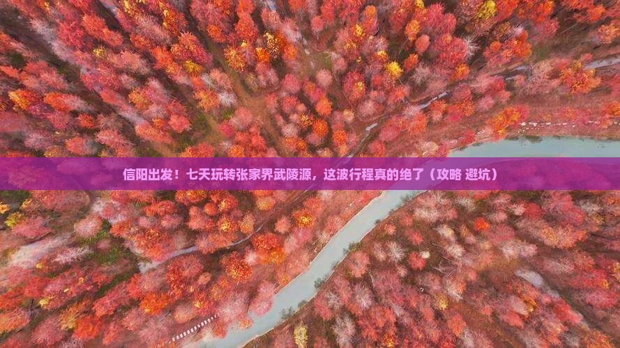 信阳去张家界武陵源七日游
