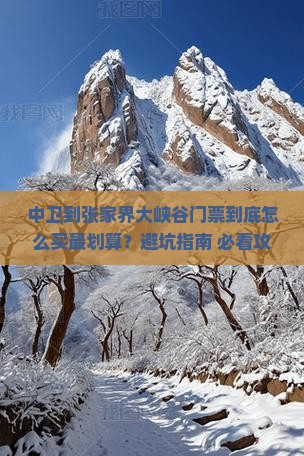 中卫到张家界大峡谷门票